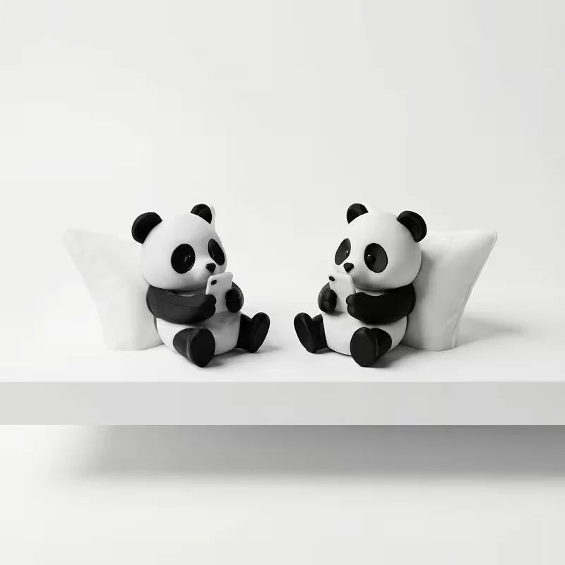 Figurine panda détendu décoration bureau et voiture