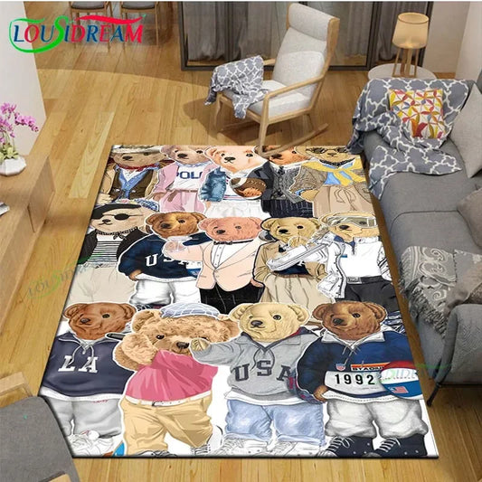 Tapis ours vintage collection élégante