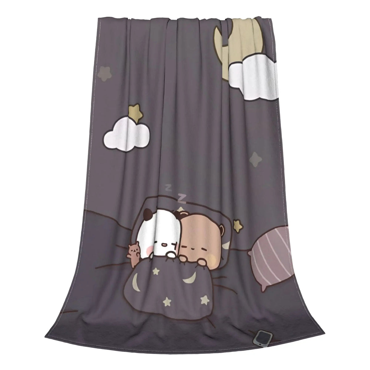 Plaid polaire ours Bubu Dudu ultra doux