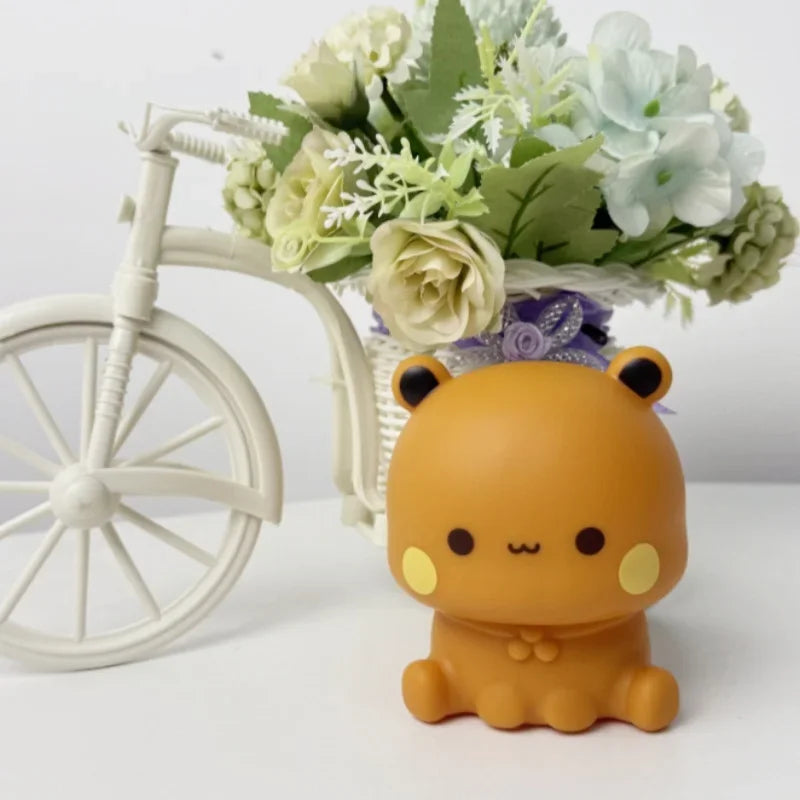 Veilleuse LED ourson kawaii, lumière douce sans fil