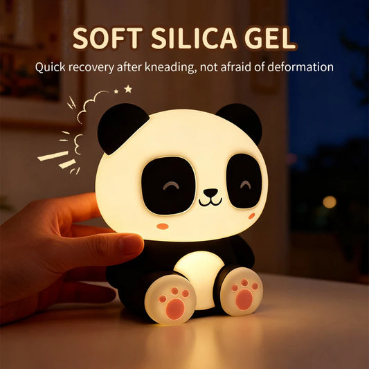 Veilleuse Panda tactile silicone rechargeable