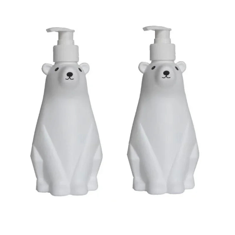 Distributeur savon ours polaire élégant salle de bain