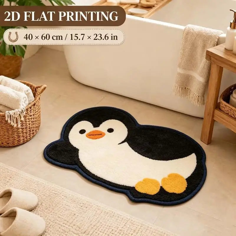 Tapis ours polaire endormi peluche douce