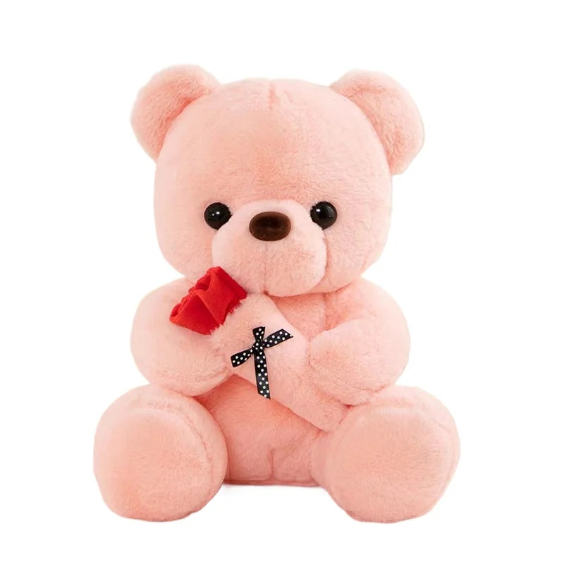 Ours en peluche rose romantique cadeau Saint-Valentin