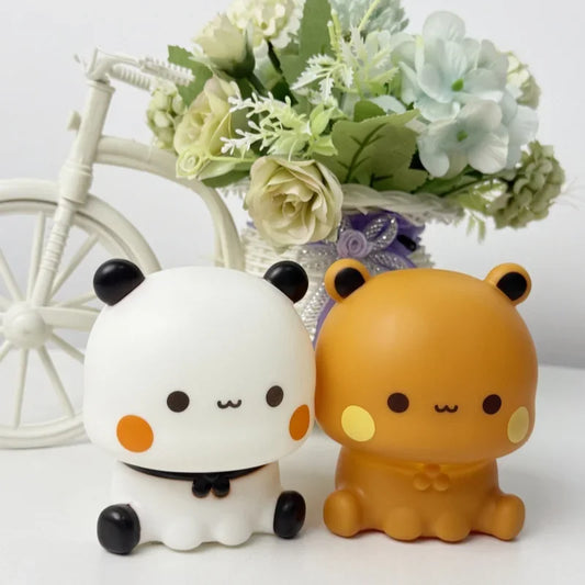 Veilleuse LED ourson kawaii, lumière douce sans fil