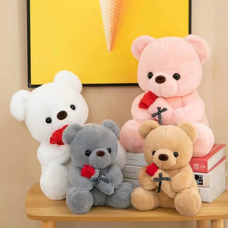 Ours en peluche rose romantique cadeau Saint-Valentin